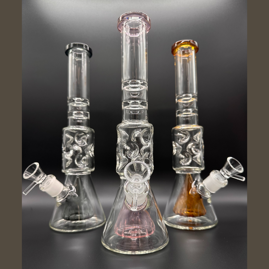 Swiss Cheese Beaker Glass