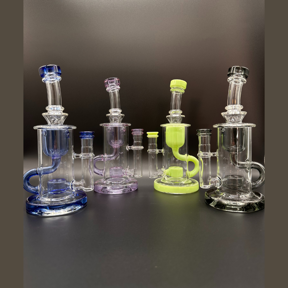 8.5" Single Loop Colored Glass