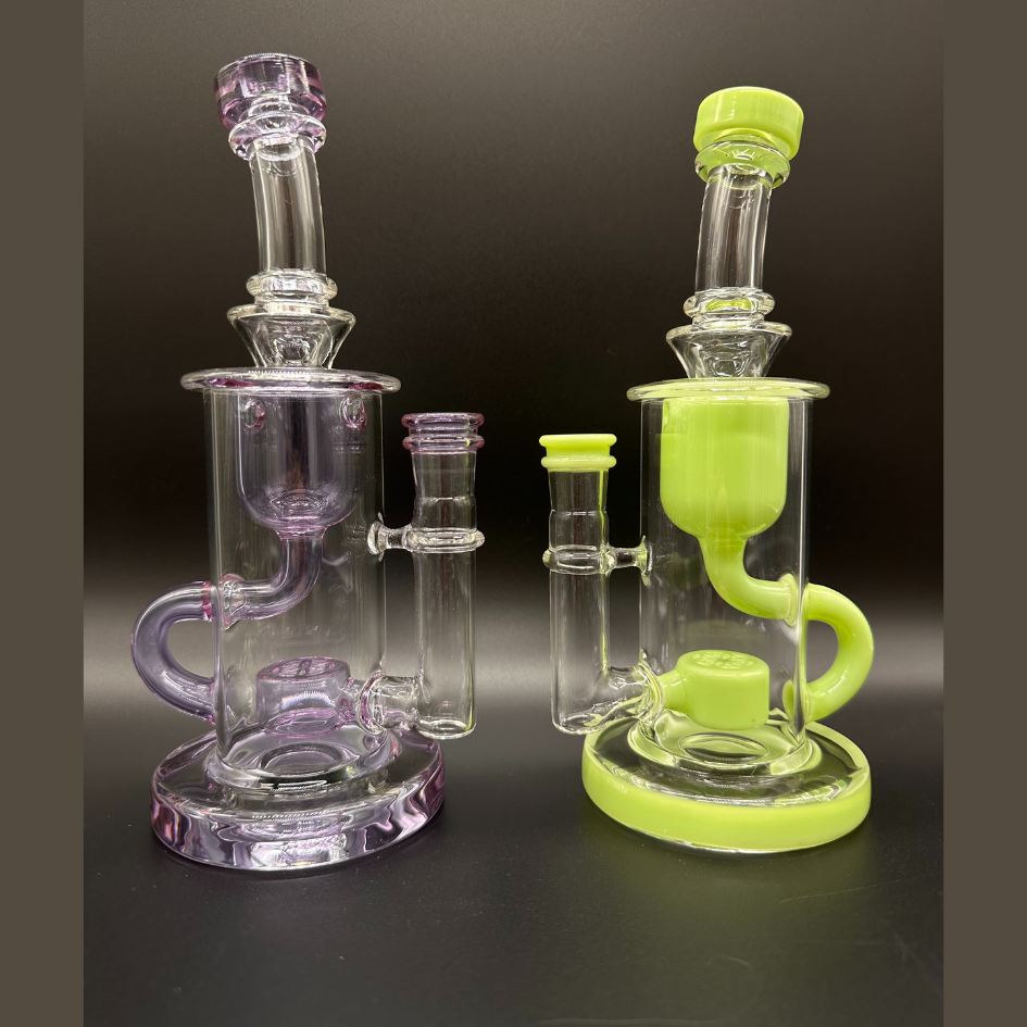 8.5" Single Loop Colored Glass