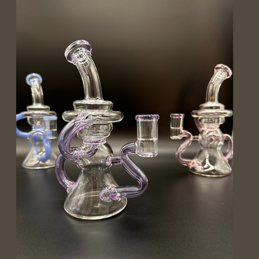 8" Tornado Recycler Glass